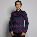 KISSING FLAMINGO PRINT WOMENS SHIRT – Premium Men's Patterned Shirt by Claudio Lugli | Bold Design, Tailored Fit, Best Printed Shirts