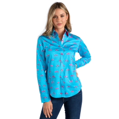 Kissing Flamingo Womens Printed Shirt - Claudio Lugli Shirts