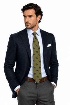 Labrador Country Silk Neck - Tie by Van Buck - Claudio Lugli Shirts