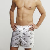 LANCASTER BOMBER COTTON POPLIN PRINT BOXER SHORTS - Premium Men's Patterned Shirt by Claudio Lugli | Bold Design, Tailored Fit, Best Printed Shirts