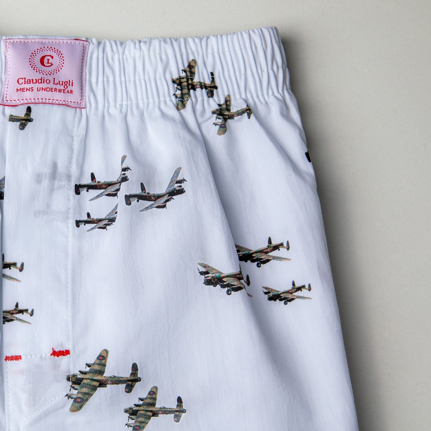 LANCASTER BOMBER COTTON POPLIN PRINT BOXER SHORTS - Premium Men's Patterned Shirt by Claudio Lugli | Bold Design, Tailored Fit, Best Printed Shirts