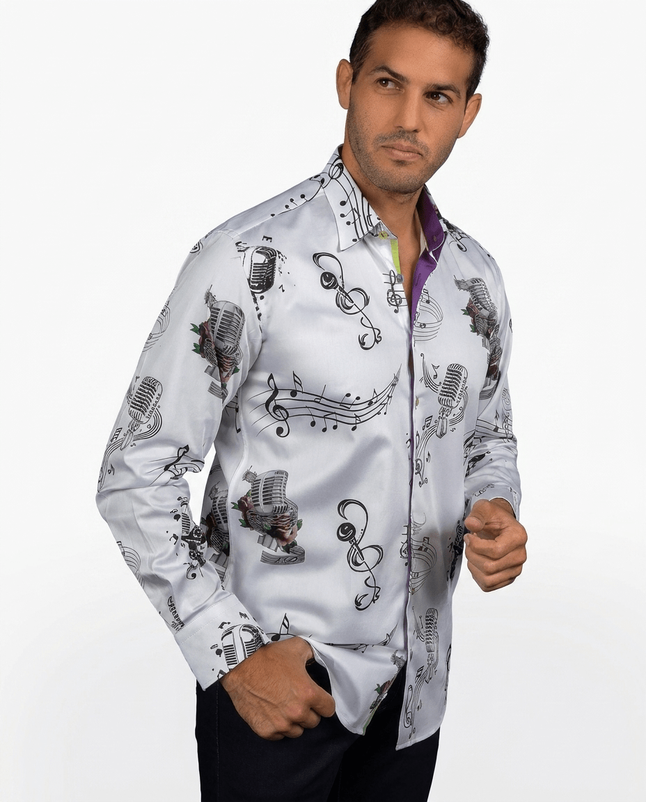 LEAD SINGER PRINT SHIRT - Claudio Lugli Shirts