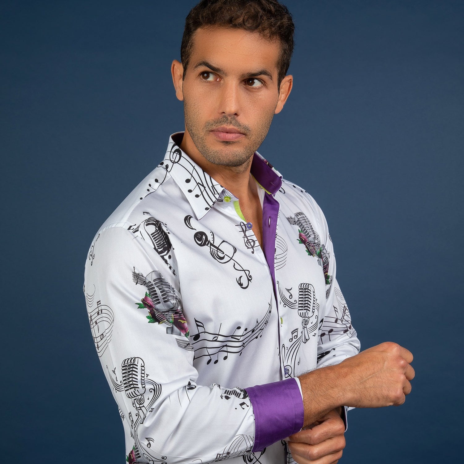 LEAD SINGER PRINT SHIRT - Premium Men's Patterned Shirt by Claudio Lugli | Bold Design, Tailored Fit, Best Printed Shirts