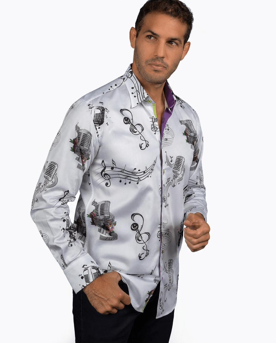 LEAD SINGER PRINT SHIRT - Claudio Lugli Shirts