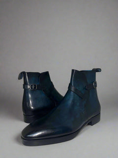 LEATHER HAND PAINTED BOOT - P - 02 - 6676 - Premium Men's Patterned Shirt by Claudio Lugli | Bold Design, Tailored Fit, Best Printed Shirts