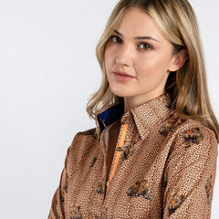 LEOPARD PRINT WOMENS SHIRT - Premium Men's Patterned Shirt by Claudio Lugli | Bold Design, Tailored Fit, Best Printed Shirts