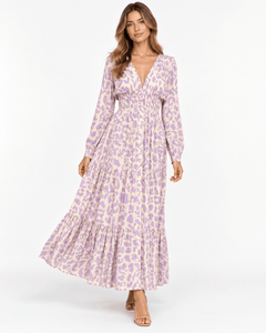 Leopard Tiered Maxi Dress - Claudio Lugli Shirts
