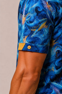 Leviathan Whale Print Short Sleeve Shirt - Claudio Lugli Shirts