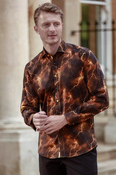 Lightning Bolt Print Shirt - Claudio Lugli Shirts