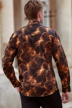 Lightning Bolt Print Shirt - Claudio Lugli Shirts