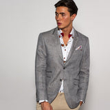 LIGHTWEIGHT LINEN JACKET - Claudio Lugli Shirts