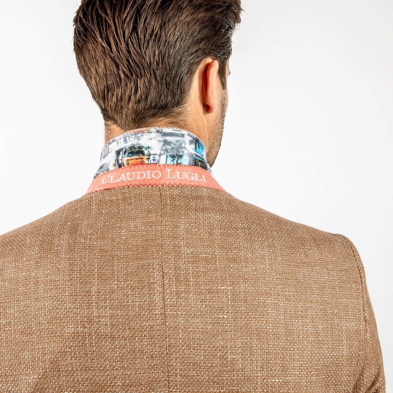 LIGHTWEIGHT TEXTURED SUMMER JACKET – Premium Men's Patterned Shirt by Claudio Lugli | Bold Design, Tailored Fit, Best Printed Shirts