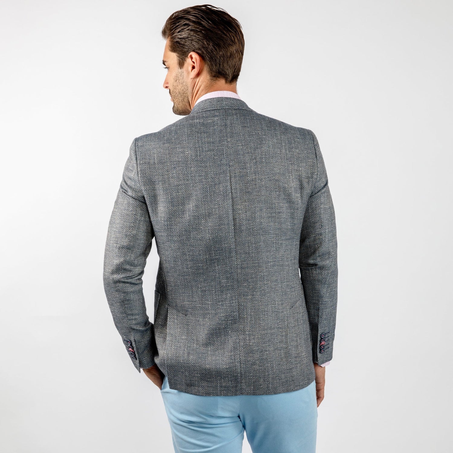 LIGHTWEIGHT TEXTURED SUMMER JACKET – Premium Men's Patterned Shirt by Claudio Lugli | Bold Design, Tailored Fit, Best Printed Shirts