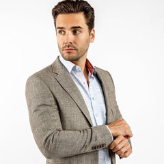 LIGHTWEIGHT TEXTURED SUMMER JACKET – Premium Men's Patterned Shirt by Claudio Lugli | Bold Design, Tailored Fit, Best Printed Shirts