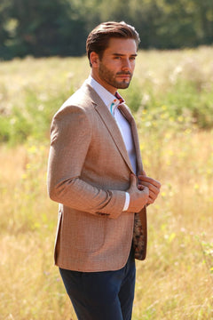 LIGHTWEIGHT TEXTURED SUMMER JACKET – Premium Men's Patterned Shirt by Claudio Lugli | Bold Design, Tailored Fit, Best Printed Shirts