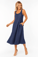 LINEN DRESS - Claudio Lugli Shirts