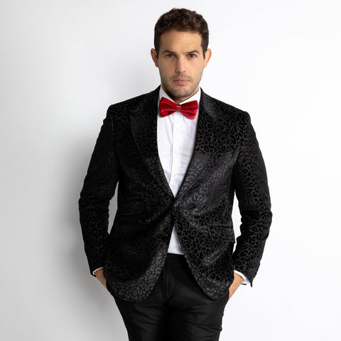 Luxury Fitted Leopard Print Dinner Jacket - Claudio Lugli Shirts