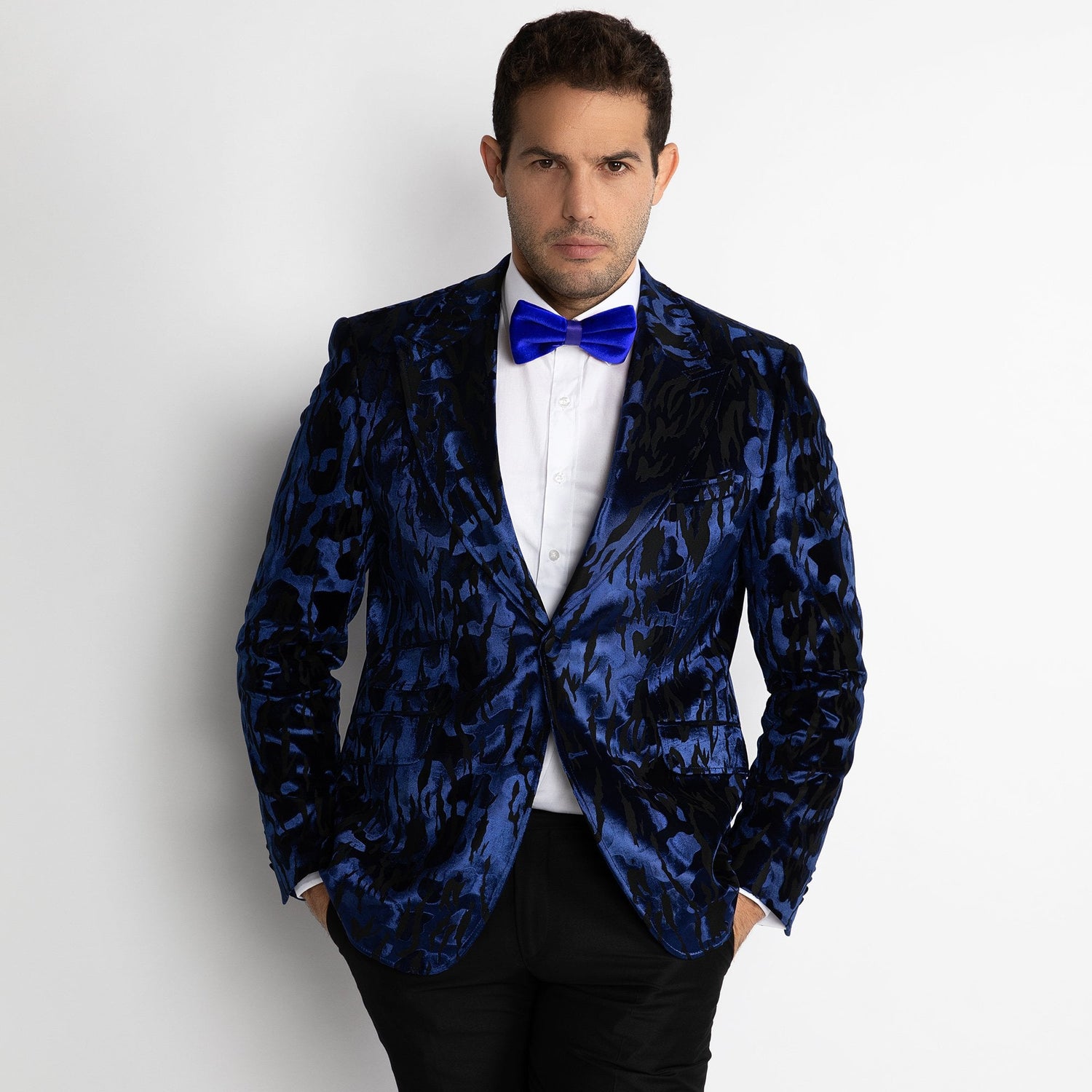 LUXURY FITTED ZEBRA PRINT DINNER JACKET - Premium Men's Patterned Shirt by Claudio Lugli | Bold Design, Tailored Fit, Best Printed Shirts