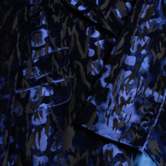 LUXURY FITTED ZEBRA PRINT DINNER JACKET - Premium Men's Patterned Shirt by Claudio Lugli | Bold Design, Tailored Fit, Best Printed Shirts