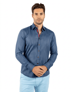 Luxury Knitted Classic Jacquard Shirt - Claudio Lugli Shirts