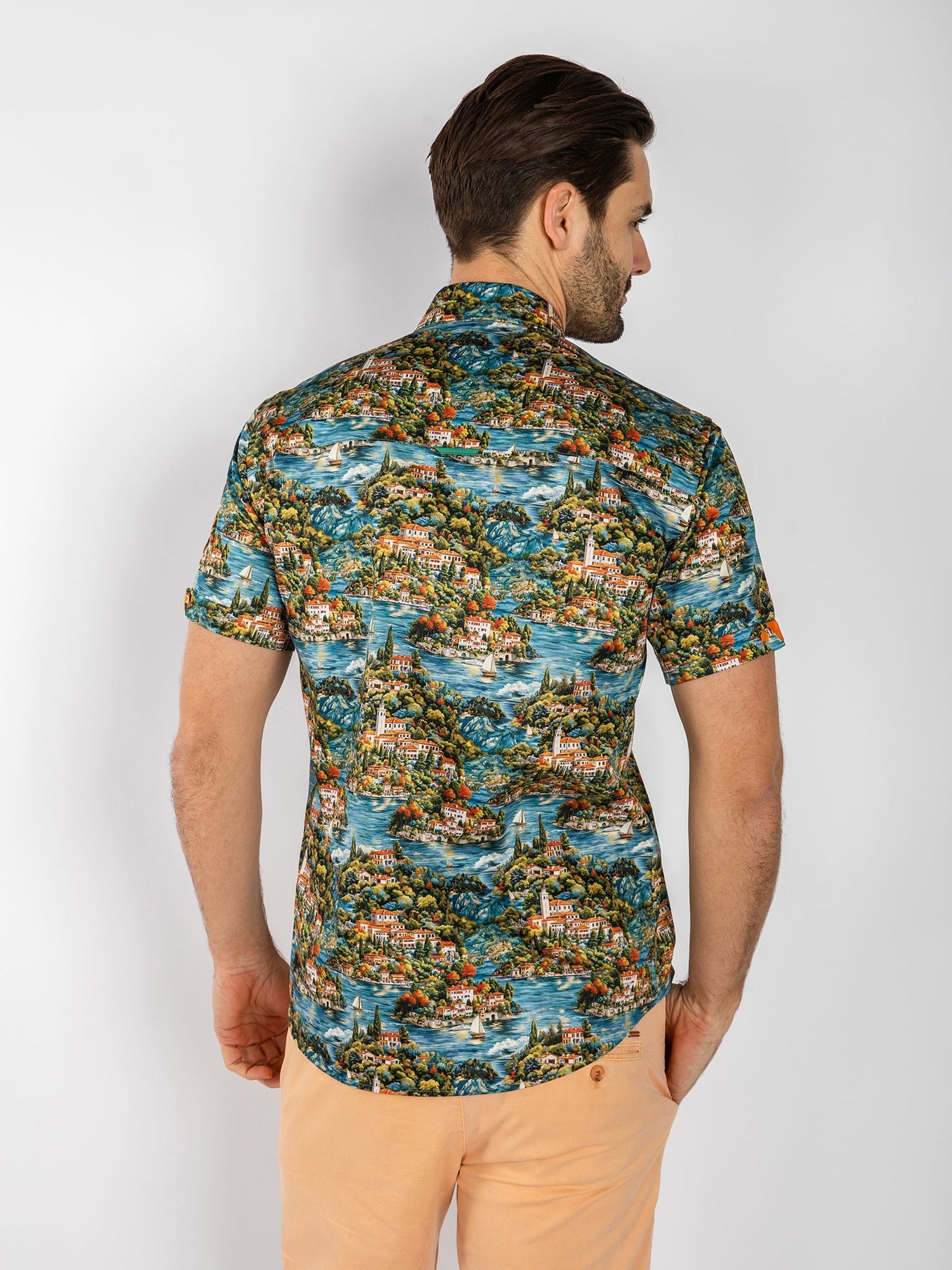 MAGICAL LAKE COMO SHORT SLEEVE SHIRT - Claudio Lugli Shirts