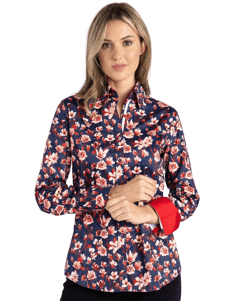 Magnolia Womens Print Shirt - Claudio Lugli Shirts