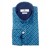 MIDNIGHT CLUB: CONTROL PAD PRINT SHIRT - Premium Men's Patterned Shirt by Claudio Lugli | Bold Design, Tailored Fit, Best Printed Shirts