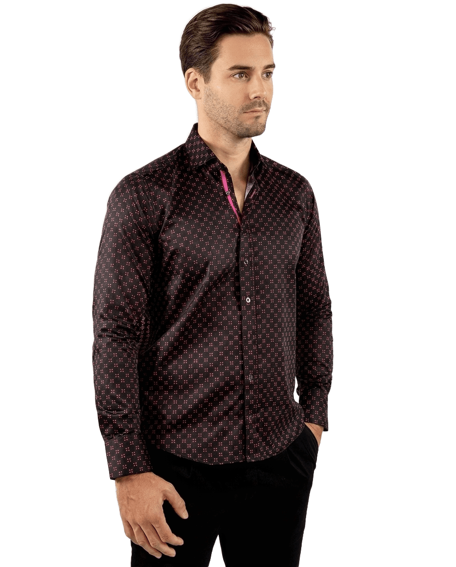 Midnight Club Cross Beam Print Shirt - Claudio Lugli Shirts