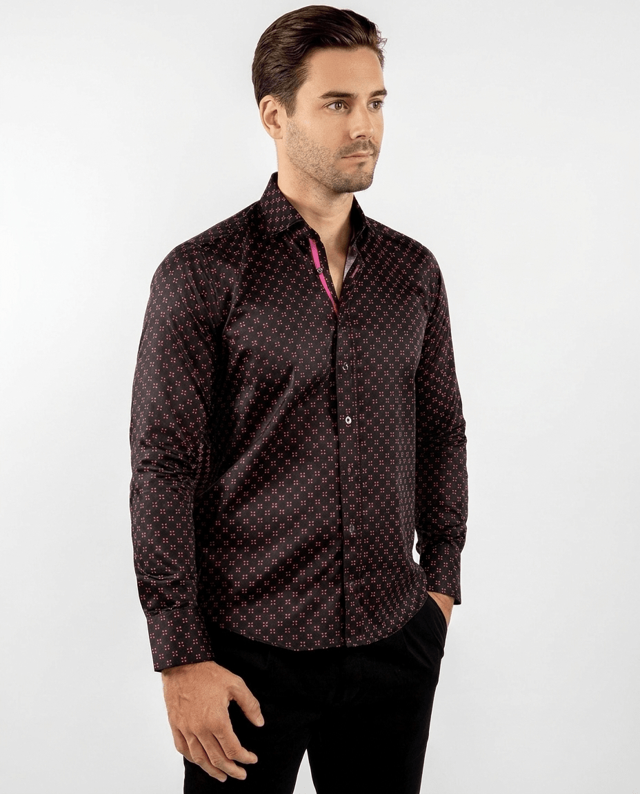 Midnight Club Cross Beam Print Shirt - Claudio Lugli Shirts