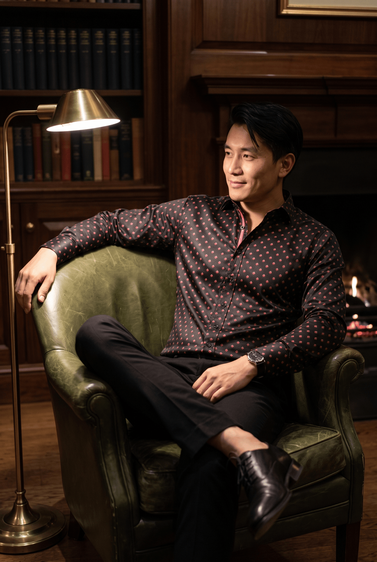 Midnight Club: Lantern Print Shirt - Claudio Lugli Shirts