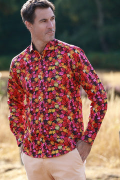 Midnight Rose Print Shirt - Claudio Lugli Shirts