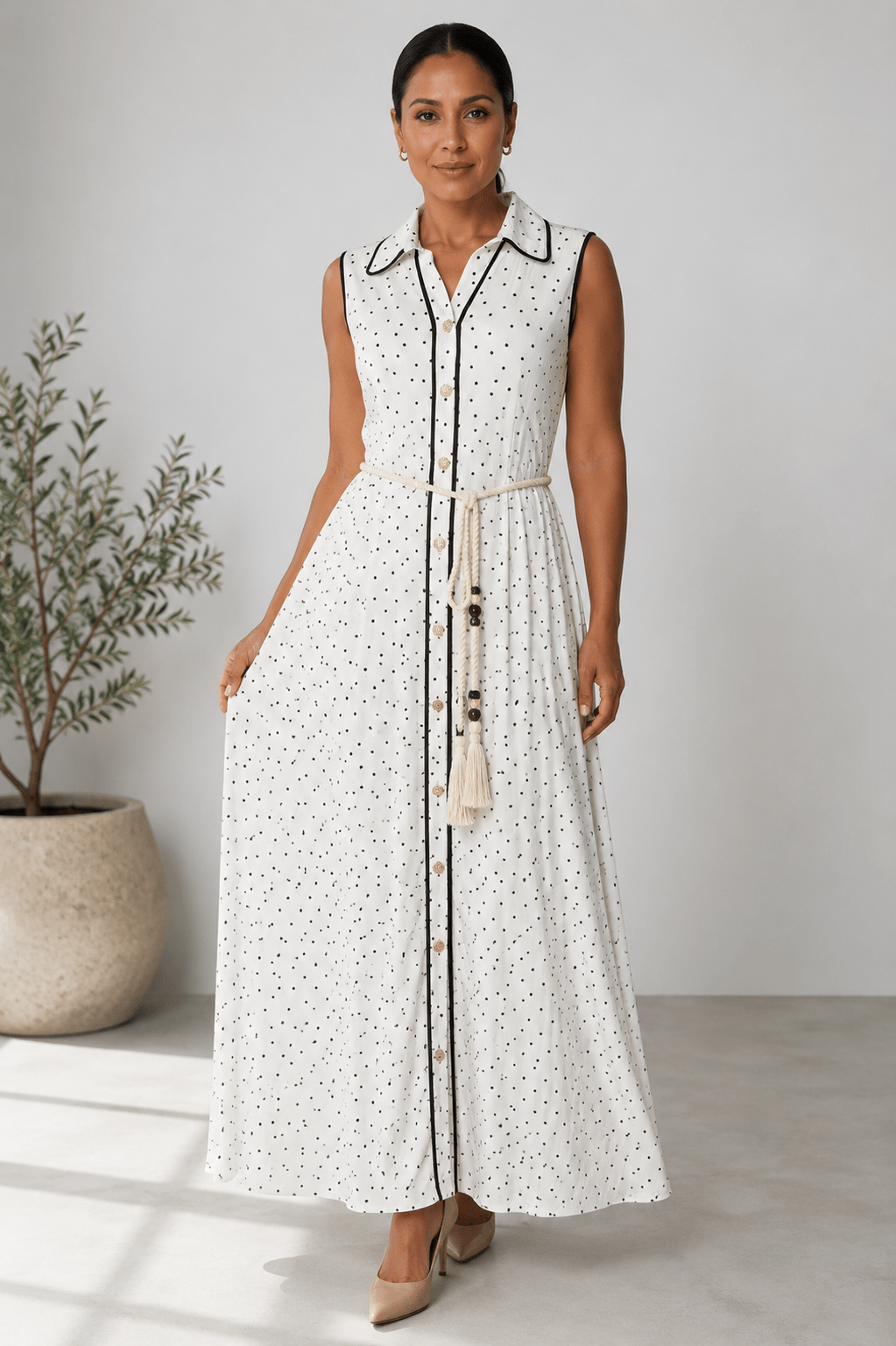 MISS CHARM POLKA DRESS - Claudio Lugli Shirts