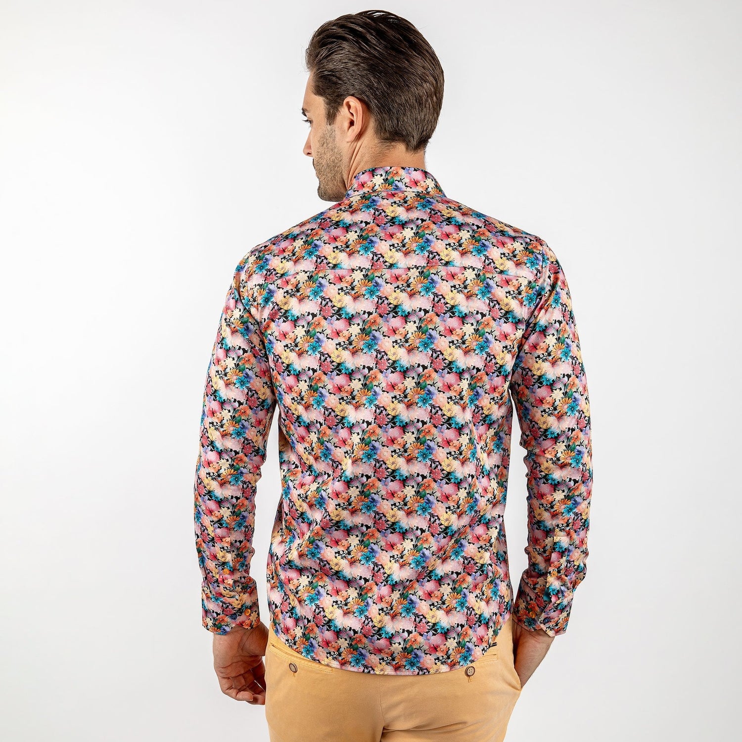 MISTY MEADOW BLOOM FLORAL PRINT SHIRT – Premium Men's Patterned Shirt by Claudio Lugli | Bold Design, Tailored Fit, Best Printed Shirts