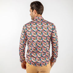 MISTY MEADOW BLOOM FLORAL PRINT SHIRT – Premium Men's Patterned Shirt by Claudio Lugli | Bold Design, Tailored Fit, Best Printed Shirts