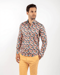 Misty Meadow Bloom Floral Print Shirt - Claudio Lugli Shirts