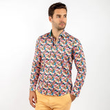 MISTY MEADOW BLOOM FLORAL PRINT SHIRT – Premium Men's Patterned Shirt by Claudio Lugli | Bold Design, Tailored Fit, Best Printed Shirts