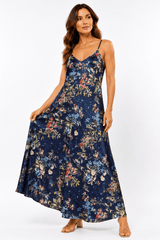 Misumi Bouquet Garden Satin Slip Dress - Claudio Lugli Shirts