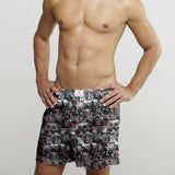 MODS AND ROCKERS COTTON POPLIN PRINT BOXER SHORTS - Premium Men's Patterned Shirt by Claudio Lugli | Bold Design, Tailored Fit, Best Printed Shirts