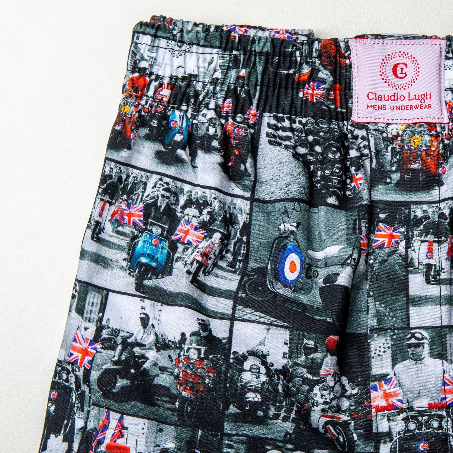 MODS AND ROCKERS COTTON POPLIN PRINT BOXER SHORTS - Premium Men's Patterned Shirt by Claudio Lugli | Bold Design, Tailored Fit, Best Printed Shirts