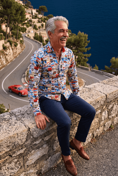 Monaco Grand Prix Print Shirt - Claudio Lugli Shirts