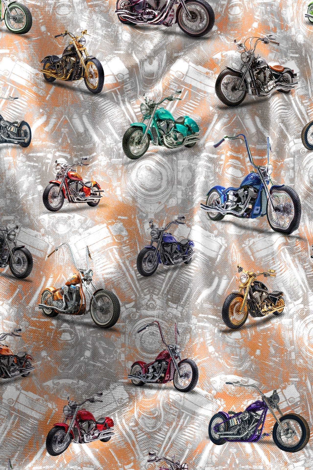MOTORBIKE MULTI METAL WORKS PRINT SHIRT - Claudio Lugli Shirts
