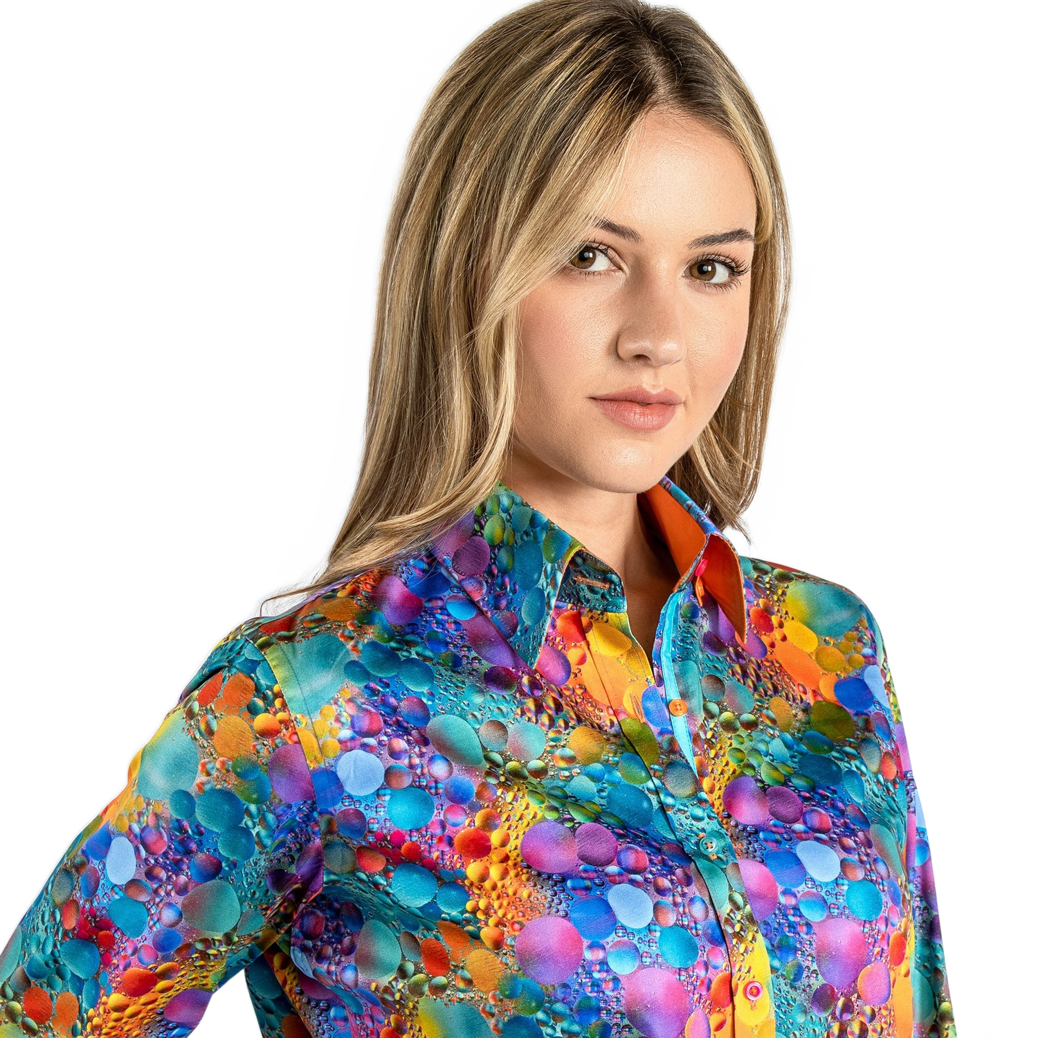 Multicolour Bubble Womens Print Shirt - Claudio Lugli Shirts
