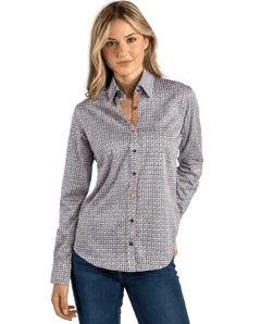 Multicolour Houndstooth Womens Printed Shirt - Claudio Lugli Shirts