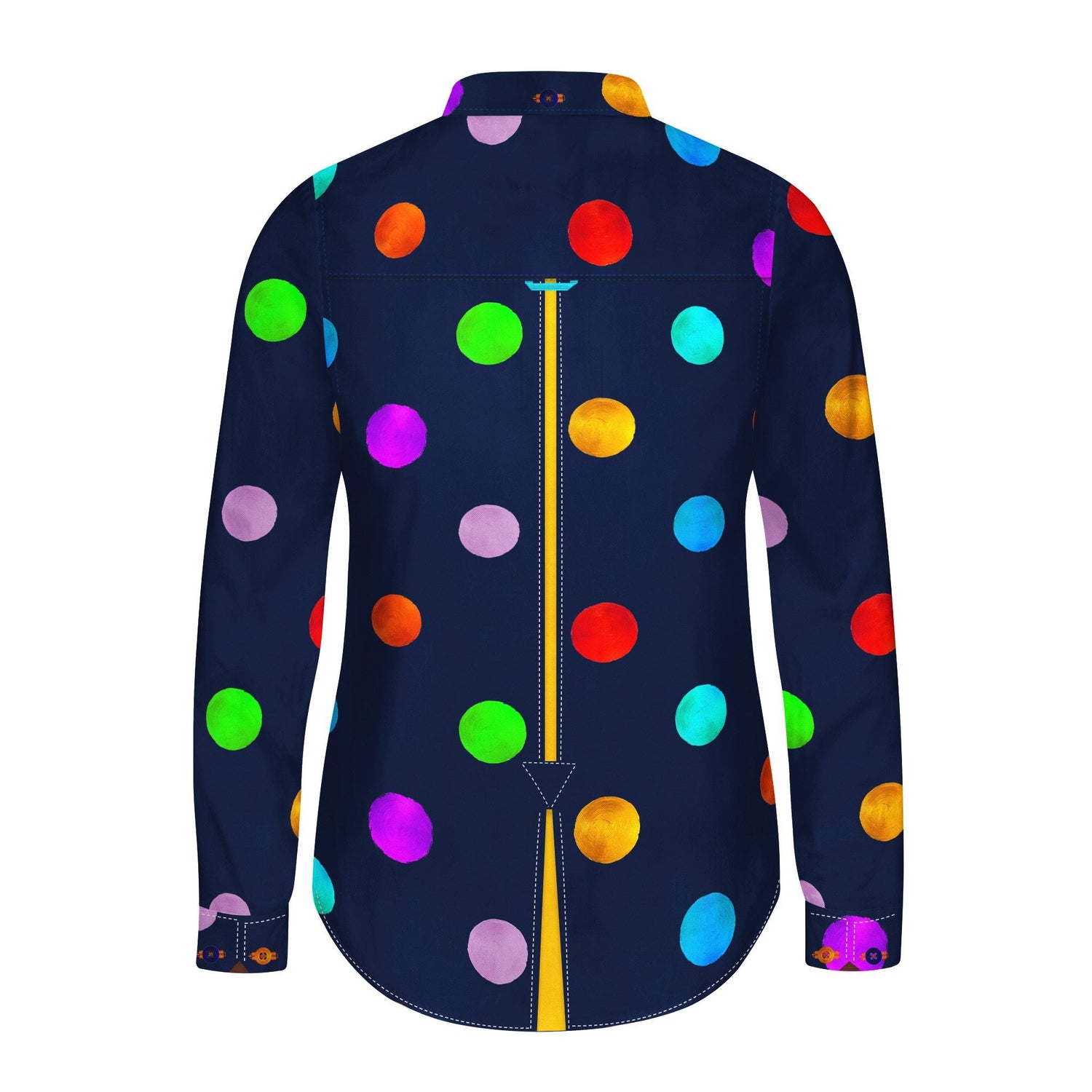 MULTICOLOUR POLKADOT WOMENS PRINT SHIRT - Premium Men's Patterned Shirt by Claudio Lugli | Bold Design, Tailored Fit, Best Printed Shirts