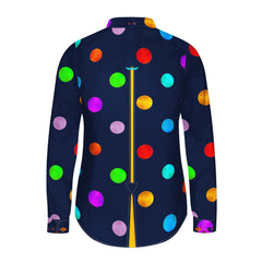 MULTICOLOUR POLKADOT WOMENS PRINT SHIRT - Premium Men's Patterned Shirt by Claudio Lugli | Bold Design, Tailored Fit, Best Printed Shirts