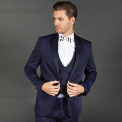 MUSTACHE MAN PRINTED TUXEDO SHIRT WITH BOWTIE - Premium Men's Patterned Shirt by Claudio Lugli | Bold Design, Tailored Fit, Best Printed Shirts