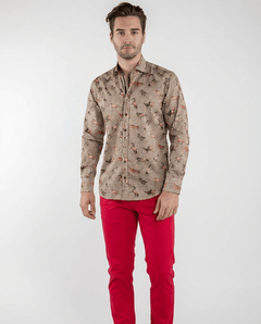 Mustang Horses Check Houndstooth Print Shirt - Claudio Lugli Shirts