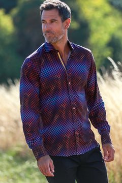 NEON DISCO PRINT SHIRT - Claudio Lugli Shirts