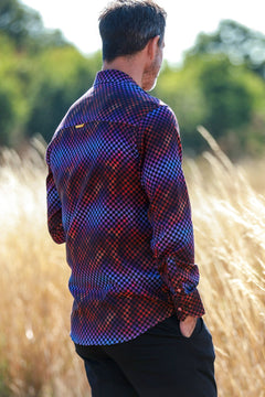 NEON DISCO PRINT SHIRT - Claudio Lugli Shirts