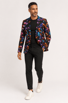 Neon Smoke Print Blazer - Claudio Lugli Shirts